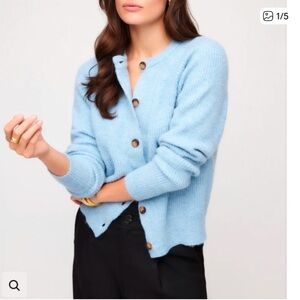 🆕 H&M NWOT V neck cardigan in blue